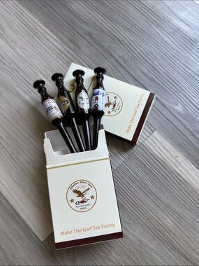 3 for $20 ✨ Funny Golf Tees - Brown set of 8 - Novelty Pack